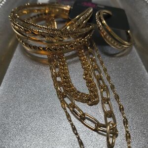 Elegant Gold-Tone Jewelry Set